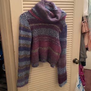 Free People Midnight Pearl Combo Sweater